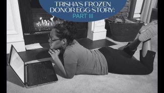 trisha on her laptop
