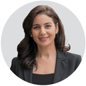 Fairfax EggBank's Genetic Counseling Director, Rawan Awwad, poses for a professional headshot.