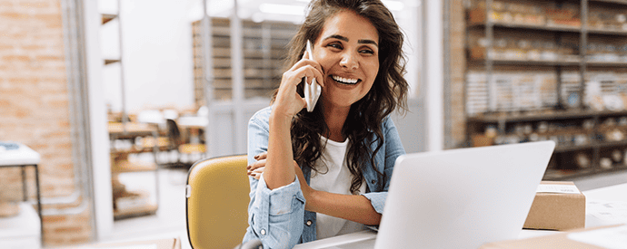 Women on Phone Sharing Positive Egg Donor Testimonial