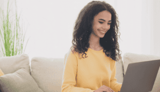 Young women filling out egg donor application