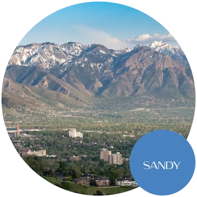 Sandy, UT surrounded by mountains. Become an egg donor in Utah today!