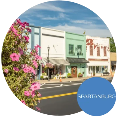 Buildings in downtown. Become an egg donor in South Carolina today!